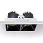 ART-SQF-180x2 LED светильник встраиваемый безрамочный полуповоротный Downlight   -  Встраиваемые светильники 